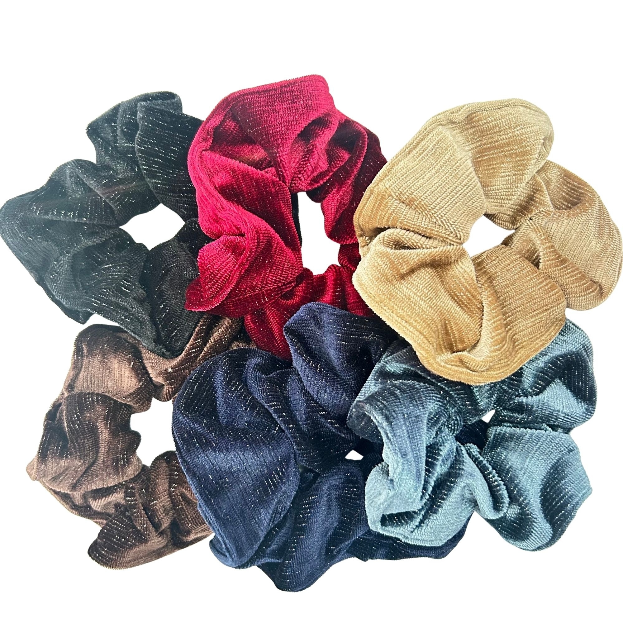 APN-0149 PONYTAIL VELVET SILVER LINING 13cm