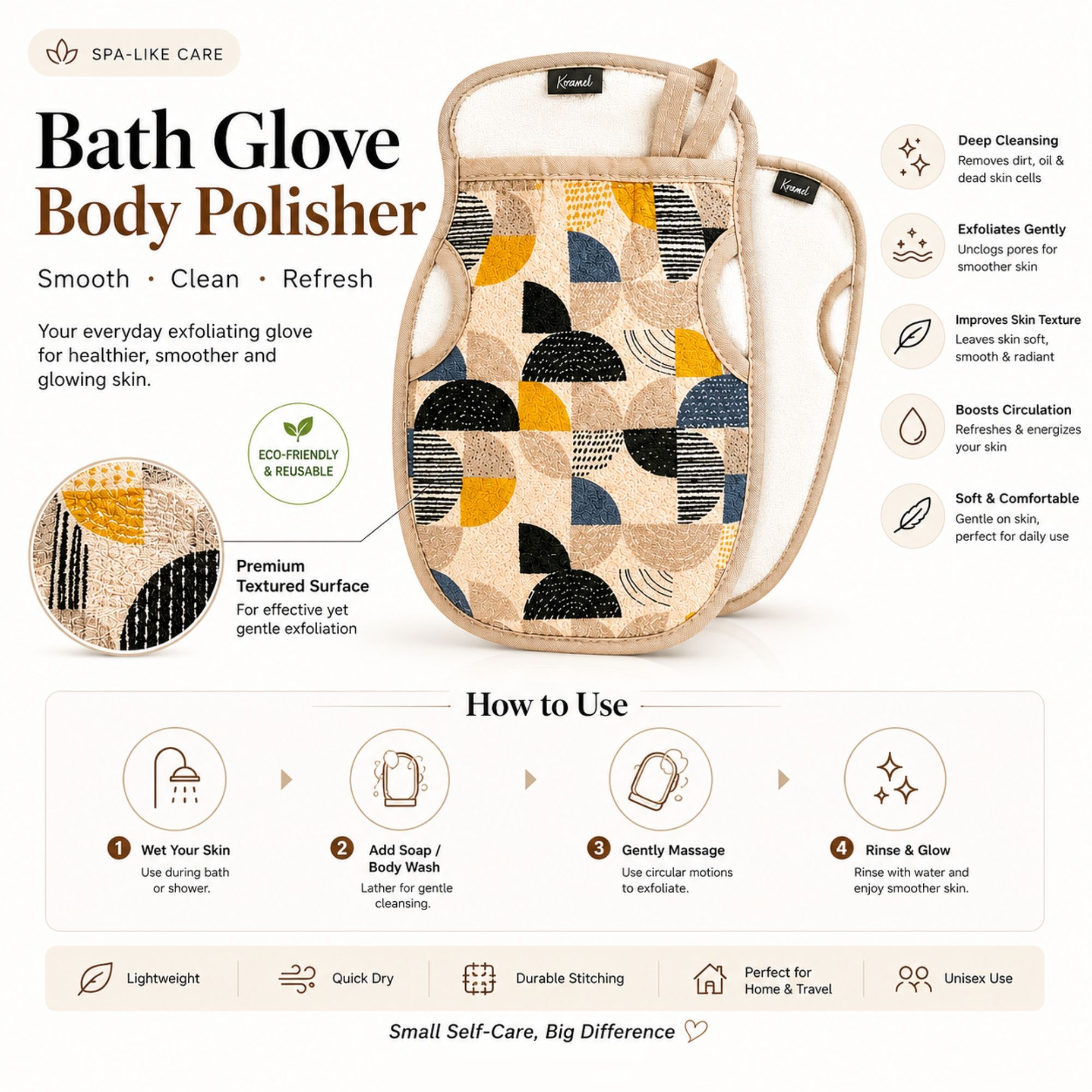 NX-0901 PREMIUM BATH GLOVE BODY POLISHER 