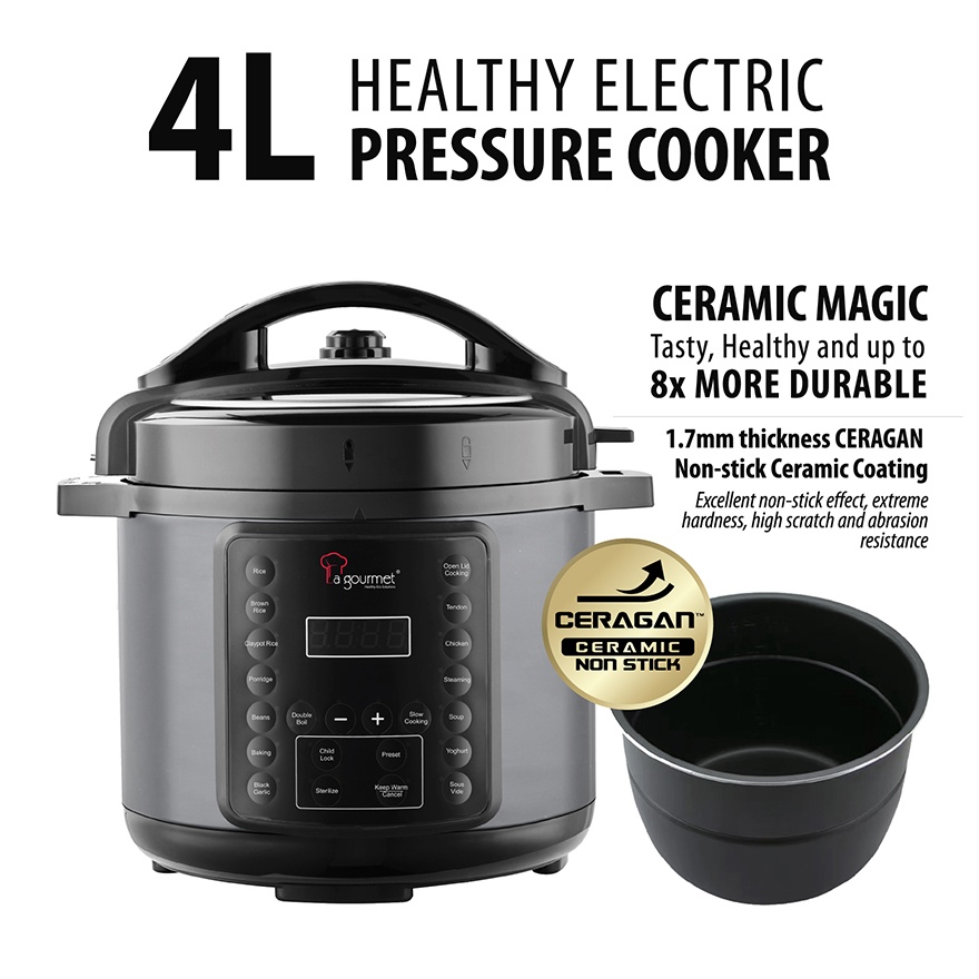 La gourmet Healthy Pressure Cooker 4L