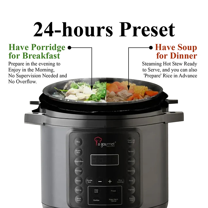 La gourmet Healthy Pressure Cooker 4L