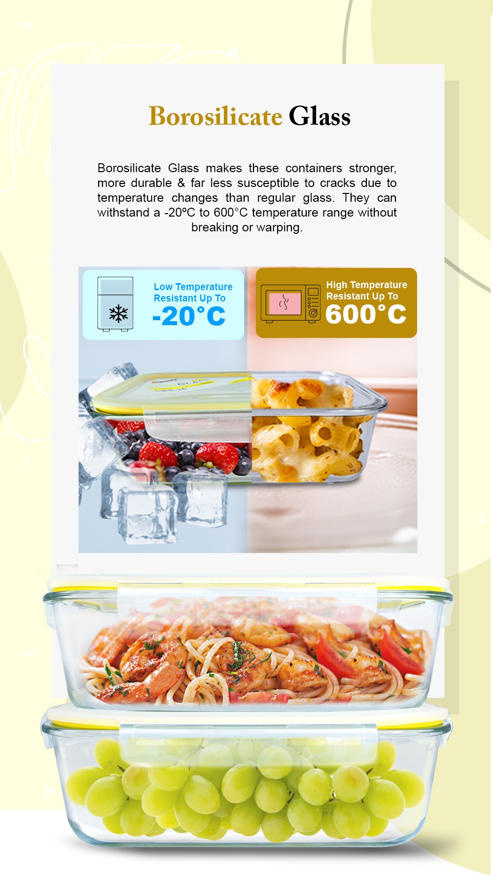 Primada Oven Glass Container FG082
