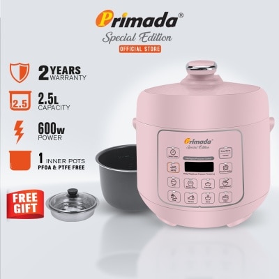 PRIMADA Special Edition Intelligent Pressure Cooker MPC2550 Light Pink