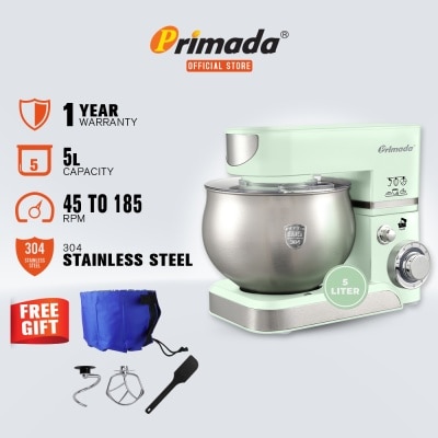 PRIMADA 5 Liter Stand Mixer MPM80 Green