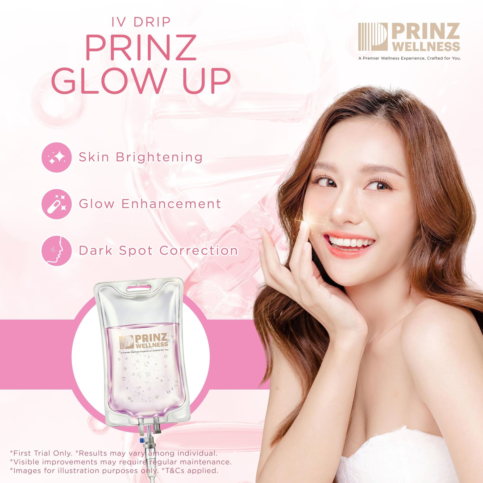 Prinz Glow Up IV Drip (Radiance & Brightening) – Prinz Wellness