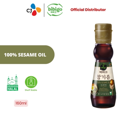 CJ FOODS - Bibigo Korean Healthy 100% Cold Pressed Sesame Oil 160ml