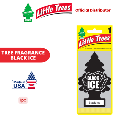 LITTLE TREES - Little Trees Car Air Freshener Black Ice - Hanging Tree Provides Long Lasting Scent 1pc