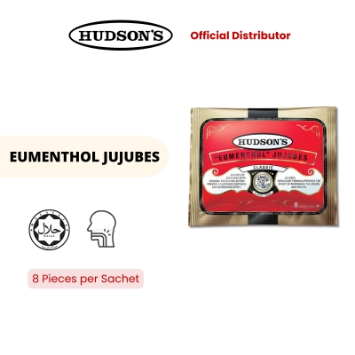 HUDSON'S - Hudson's Eumenthol Jujubes Sachet Classic - 8 pieces per sachet image