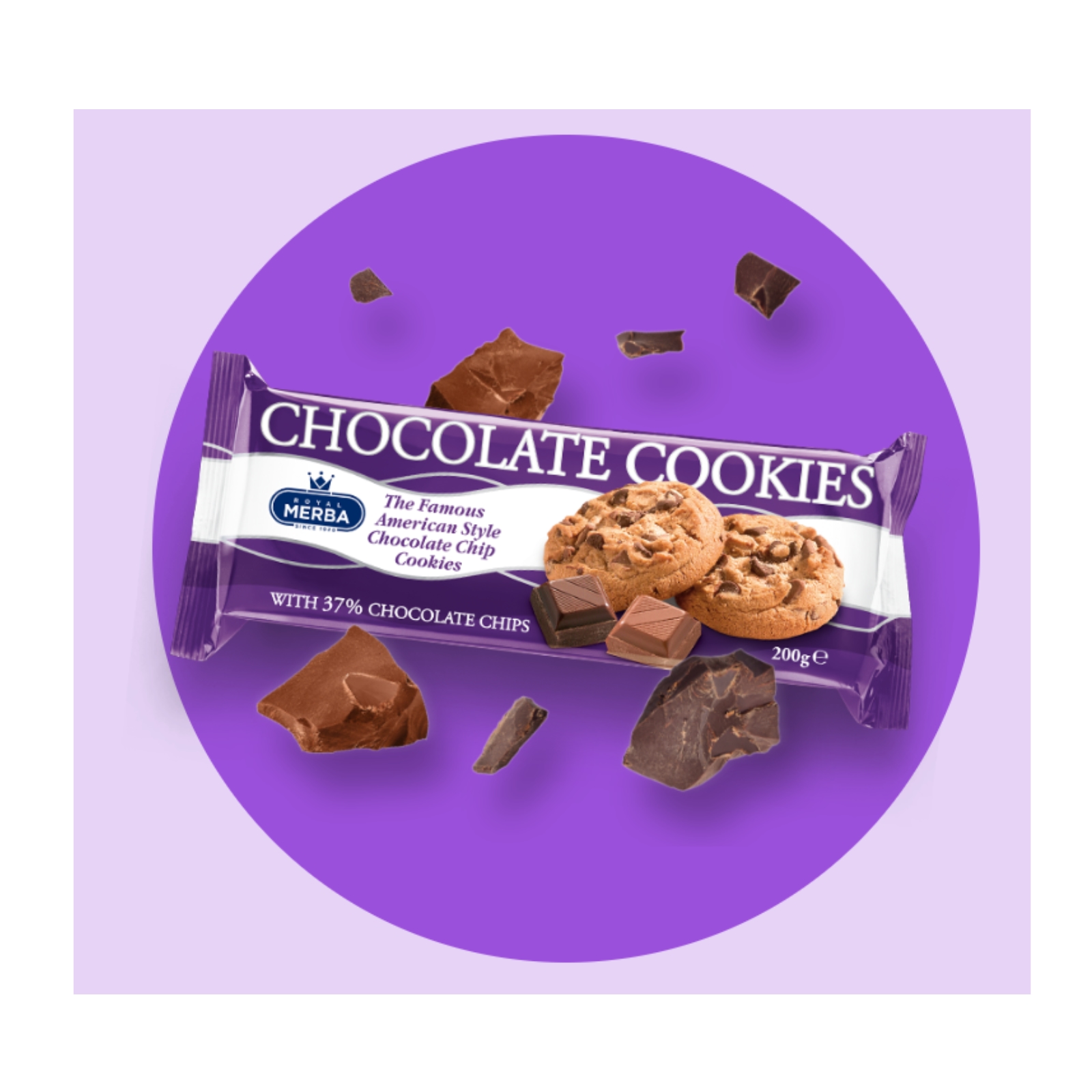 Merba Chocolate Cookies 200g