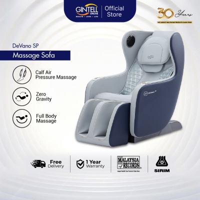 GINTELL - DeVano SP Massage Sofa Royale Blue GT9902RB