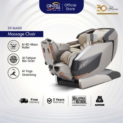 GINTELL - GINTELL S9 Maxx Massage Chair (Grey) GT9099MAXX