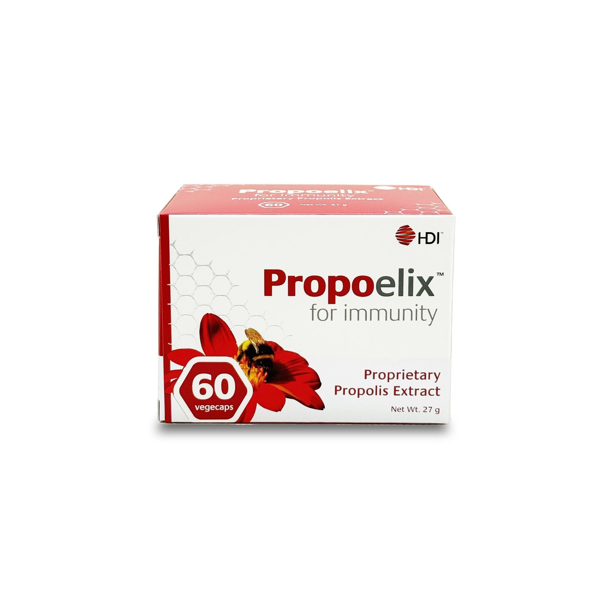 HDI™ Propoelix™ - Propolis Blend - Proven effective Dengue recovery - Immunity Boost - 60 Vegecaps