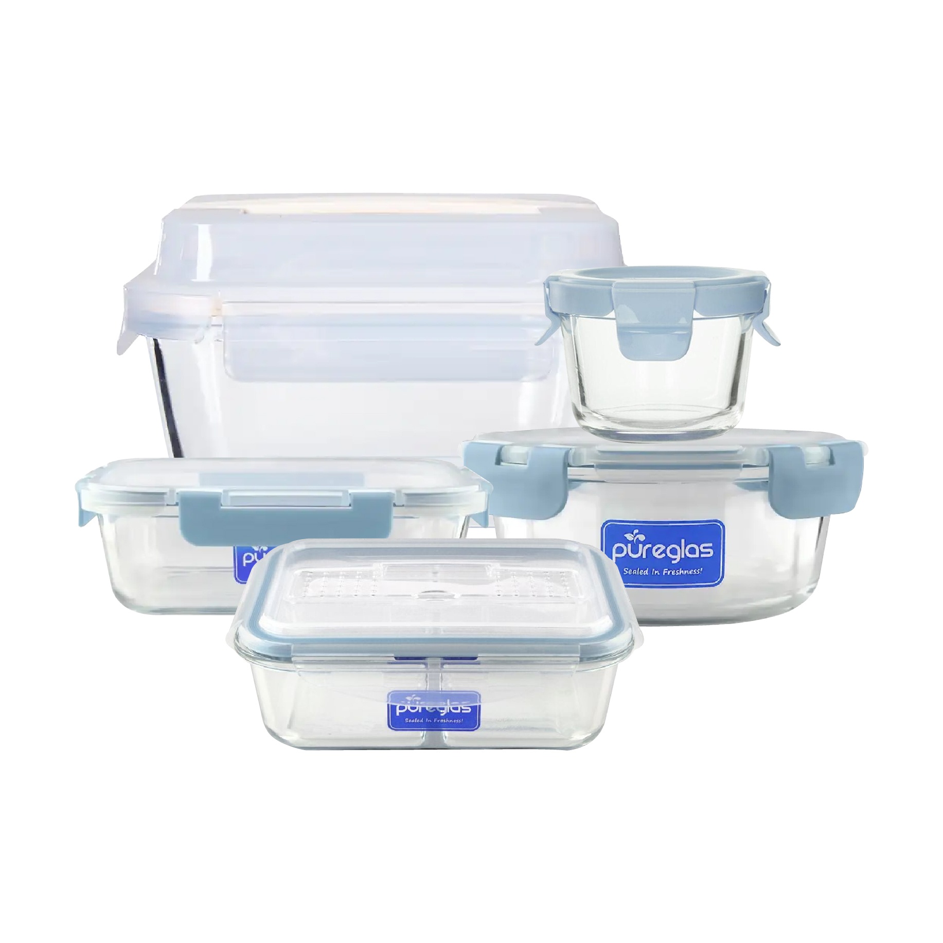 La gourmet Pureglas 1000ml Rectangular Container