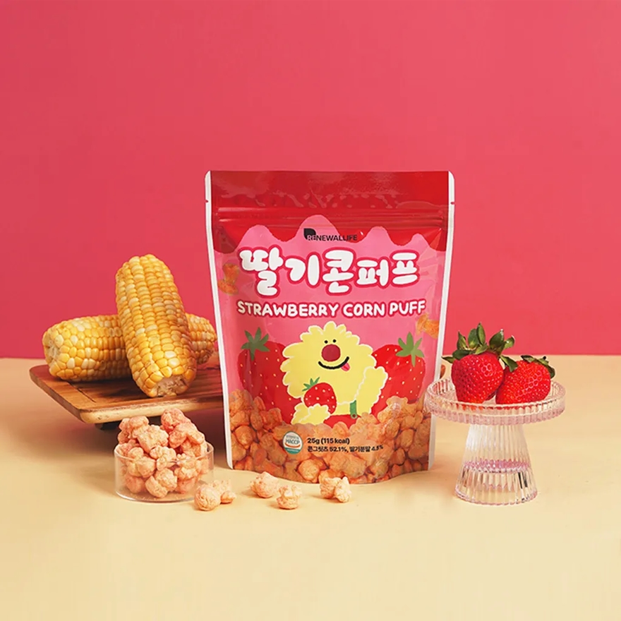 RENEWALLIFE Monster Corn Puff - Strawberry 25g