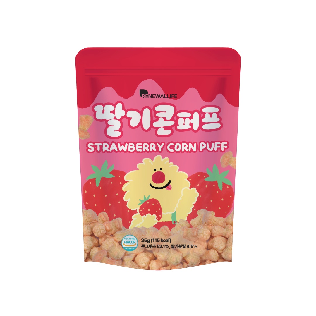 RENEWALLIFE Monster Corn Puff - Strawberry 25g