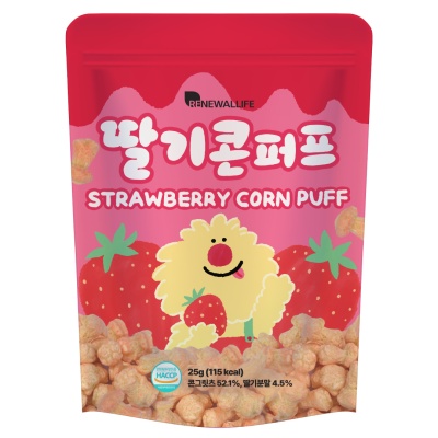 RENEWALLIFE - RENEWALLIFE Monster Corn Puff - Strawberry 25g