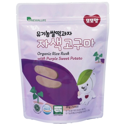 RENEWALLIFE - RENEWALLIFE Organic Rice Rusk - Sweet Purple Potato 20g