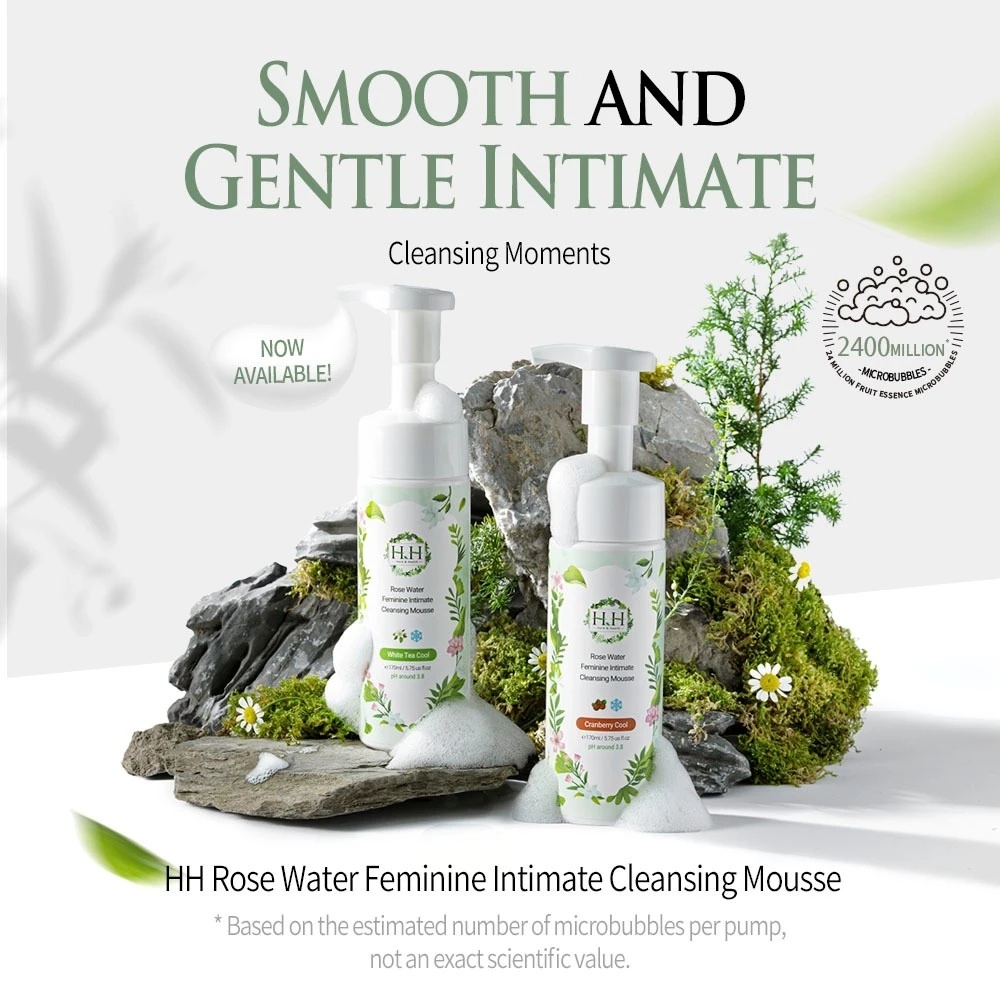 Rose Water Feminine Intimate Cleansing Mousse (Cranberry Cool) 170ML