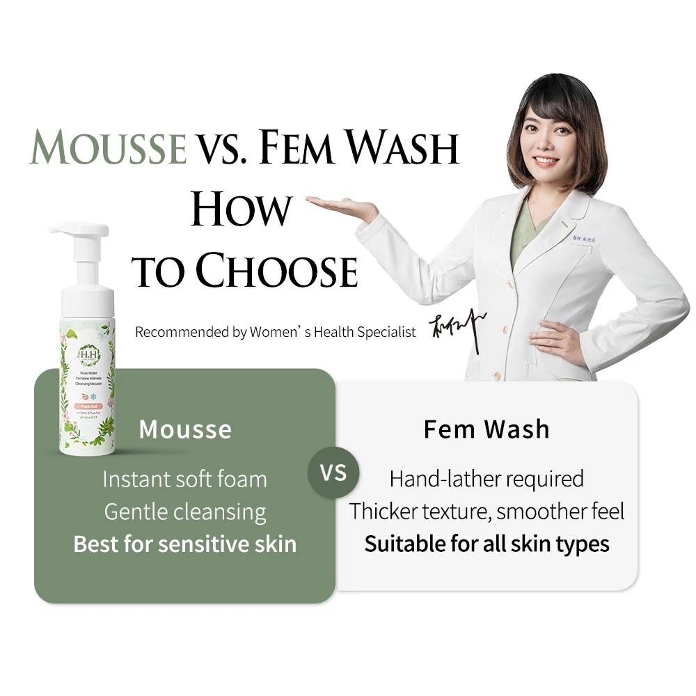 Rose Water Feminine Intimate Cleansing Mousse (Cranberry Cool) 170ML