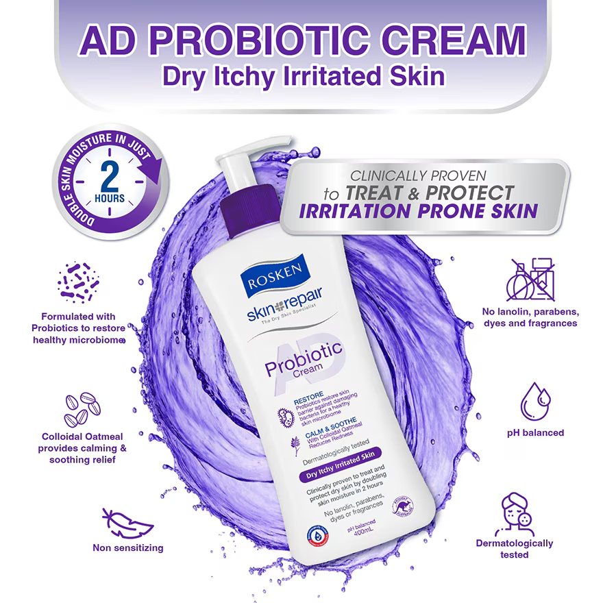 AD Probiotic Cream 75ml Twinpack image