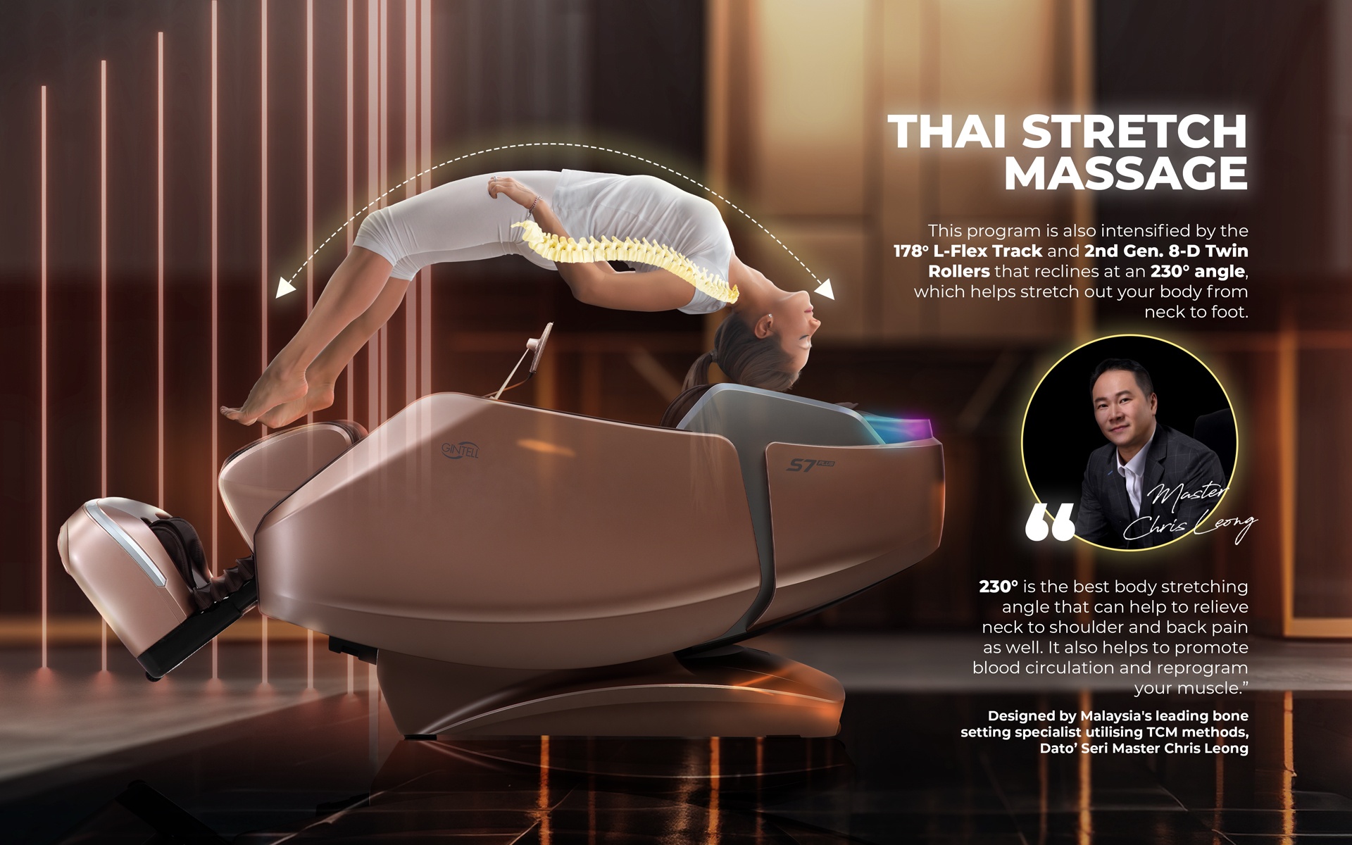 S7 Plus 2nd Gen 8-Hands Wellness Chair GT9987NC