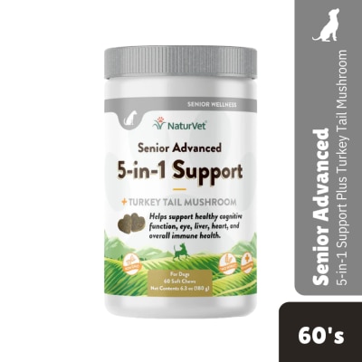 NATURVET - Senior Advanced 5 In 1 Support Soft Chews 60s