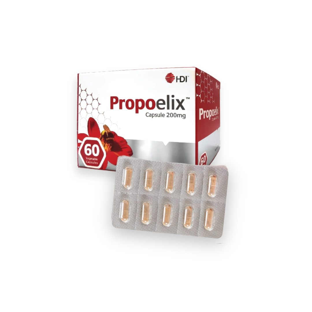 HDI™ Propoelix™ - Propolis Blend - Proven effective Dengue recovery - Immunity Boost - 60 Vegecaps