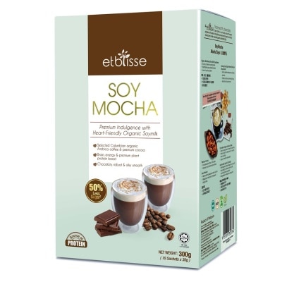 ETBLISS ETBLISSE Organic Soy Mocha (Sachet) 30g x 10's