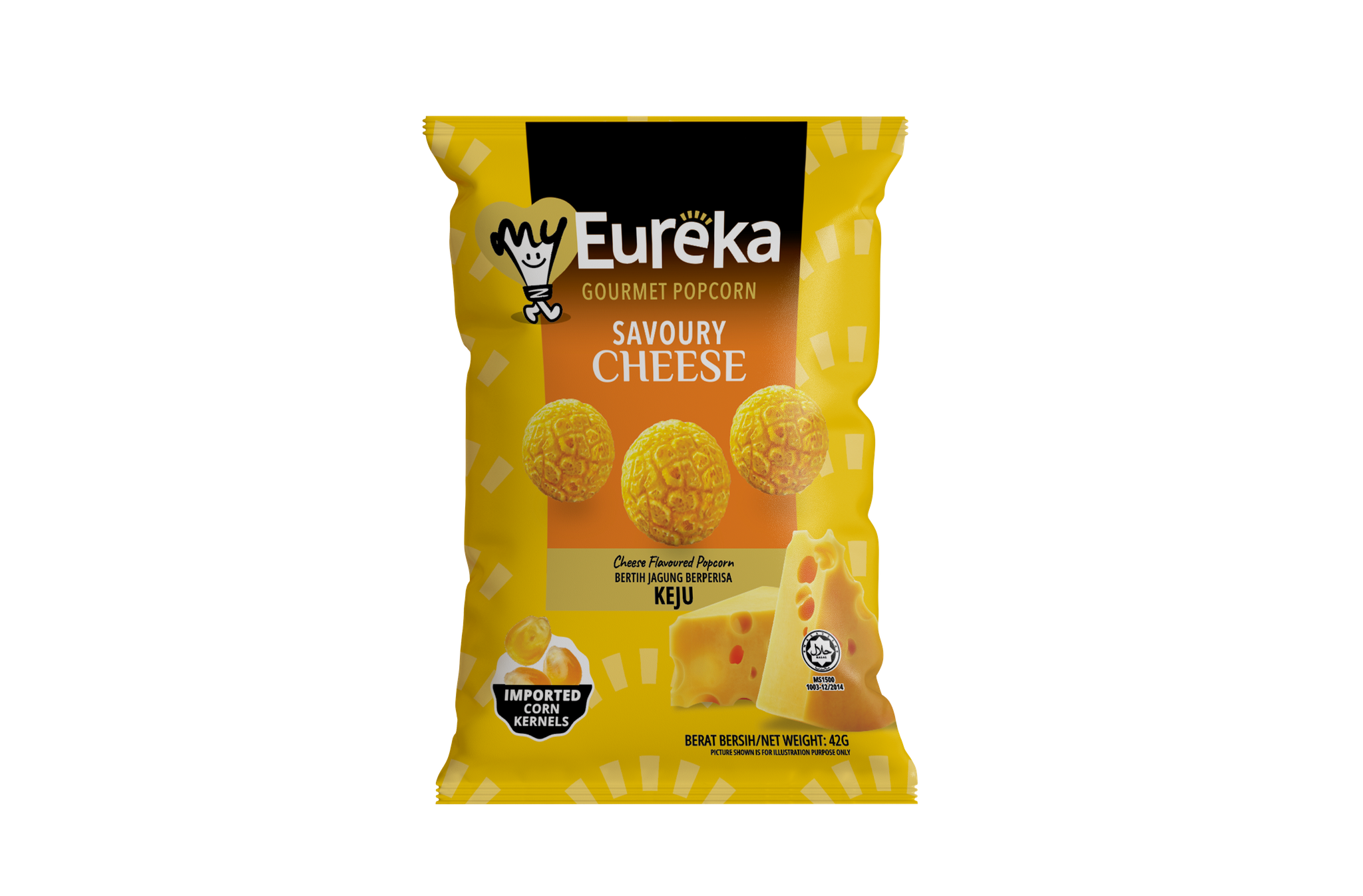Eureka Popcorn Assorted Flavours Savoury Cheese 42g image