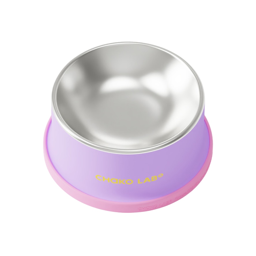 Chako Lab Cat Bowl (SUS304) - Taro Purple