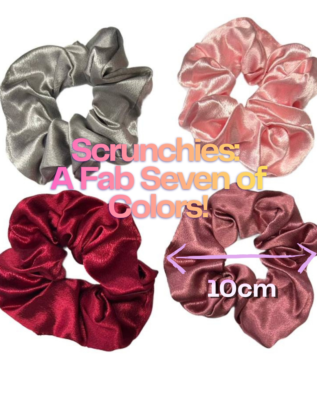 APN-0120 SATIN SCRUNCHIES