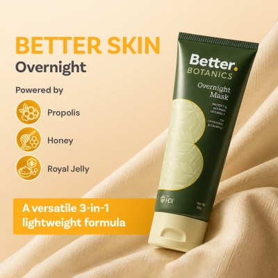 HDI - Better Botanics™ Overnight Mask - Keeps Skin Smooth & Hydrated Naturally (50g)