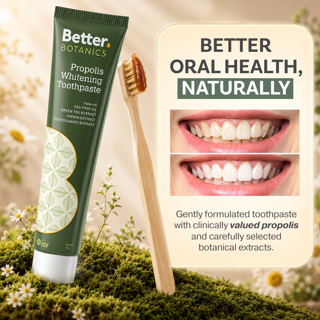 Better Botanics™ Propolis Whitening Toothpaste - Gentle Cleansing and Long-lasting Freshness - 70g (1s)