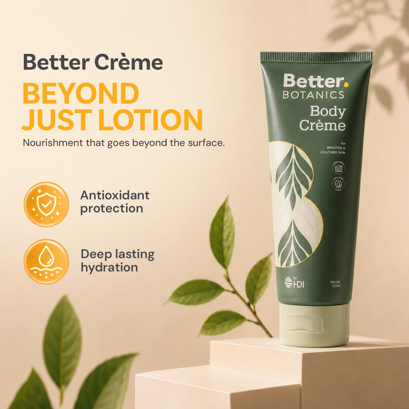 Better Botanics™ Body Crème - Infused with Propoelix, Honey and 7 Botanical extracts - Better than Lotion - 100ml