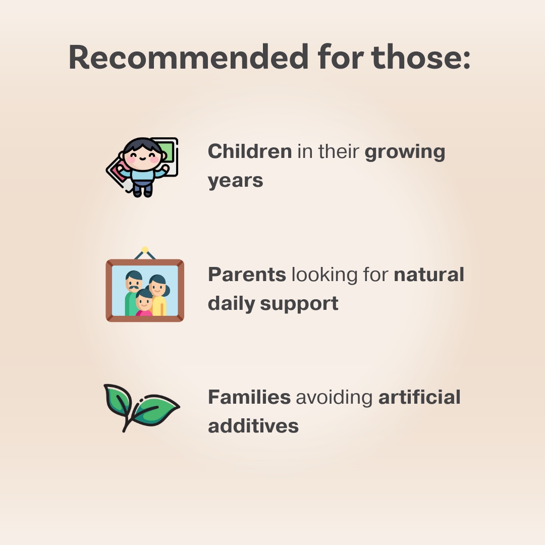 HDI KIDS™ HoneyBee PollenS - Supports Focus, Cognitive Development & Immunity - Kesihatan Kanak-Kanak - 60 Tablets