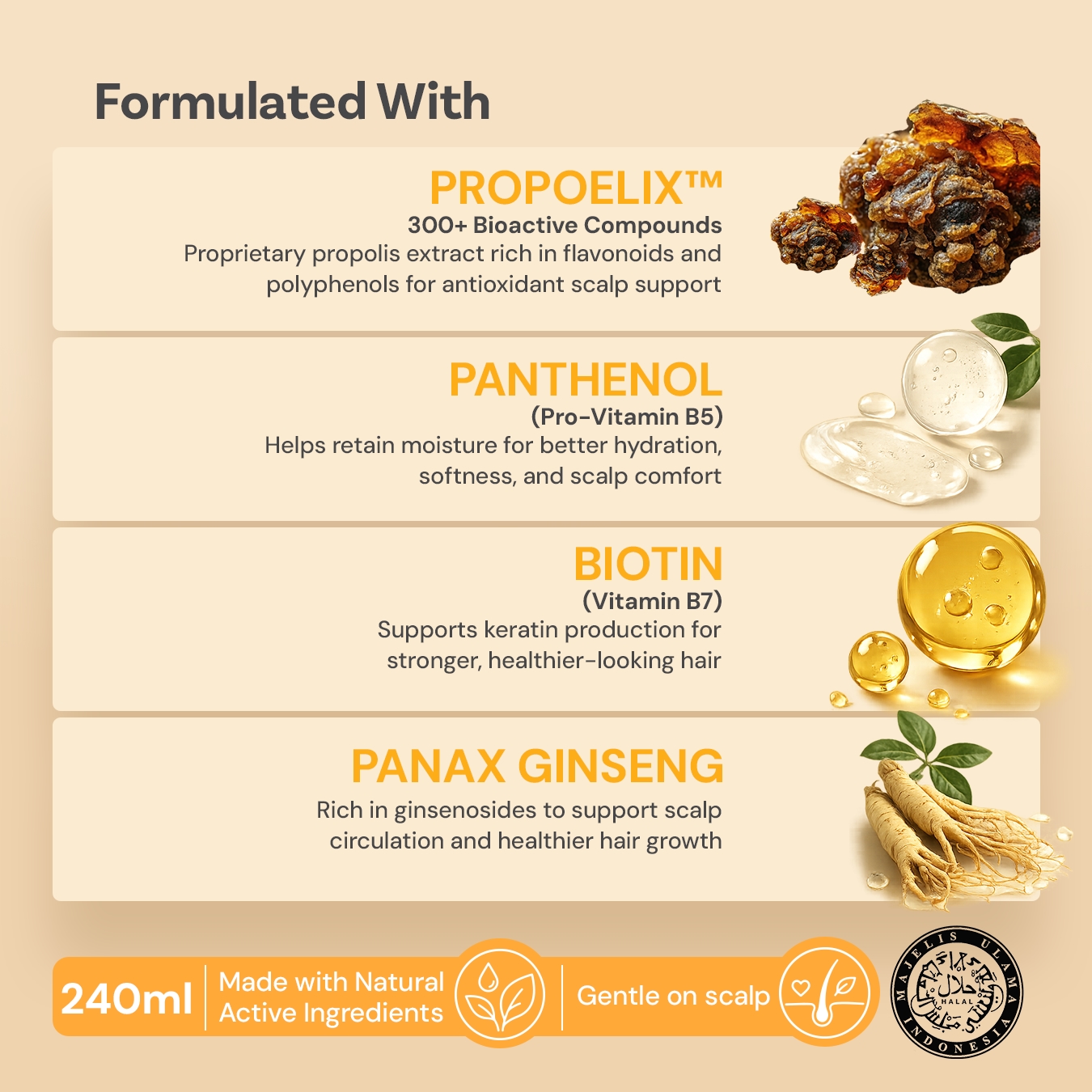 Better Botanics™ Nourishing Shampoo - Targets Scalp Health While Strengthening Hair From the Roots - 240ml