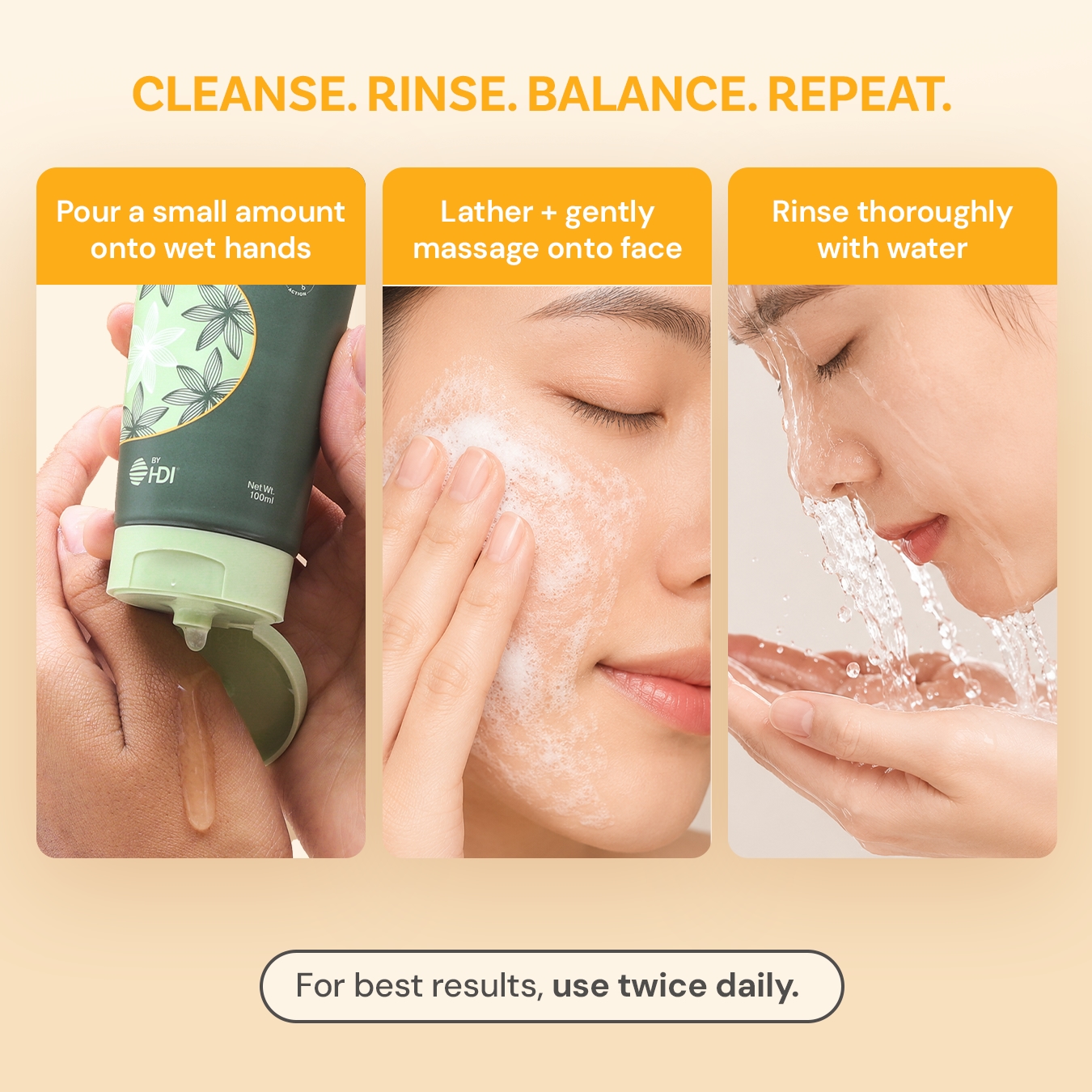 Better Botanics™ Face Wash - Deep Cleansing - Smooth & Nourished Skin - Strengthened Skin Barrier - 100ml
