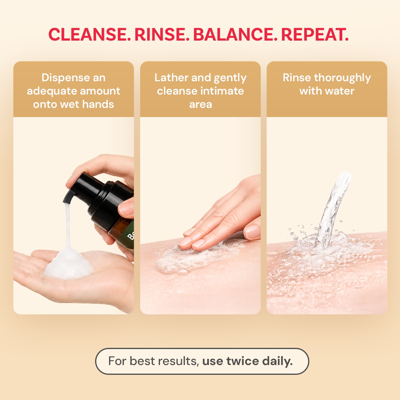 Better Botanics™ Intimate Wash - Long-Lasting Comfort - Freshness & Confidence - 100 ml