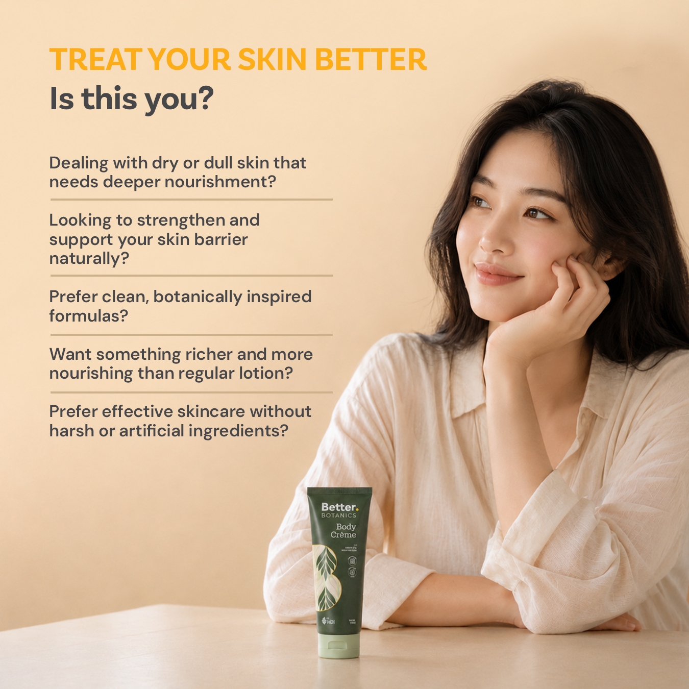 Better Botanics™ Body Crème - Infused with Propoelix, Honey and 7 Botanical extracts - Better than Lotion - 100ml