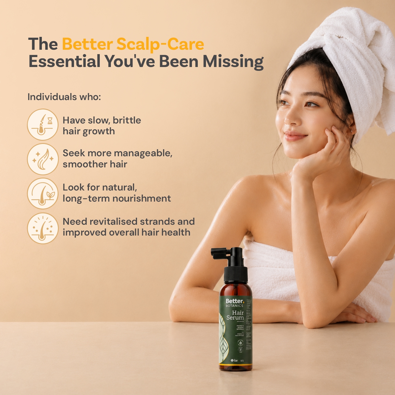 Better Botanics™ Hair Serum - Leave-on Care for Lasting Strength - 100ml