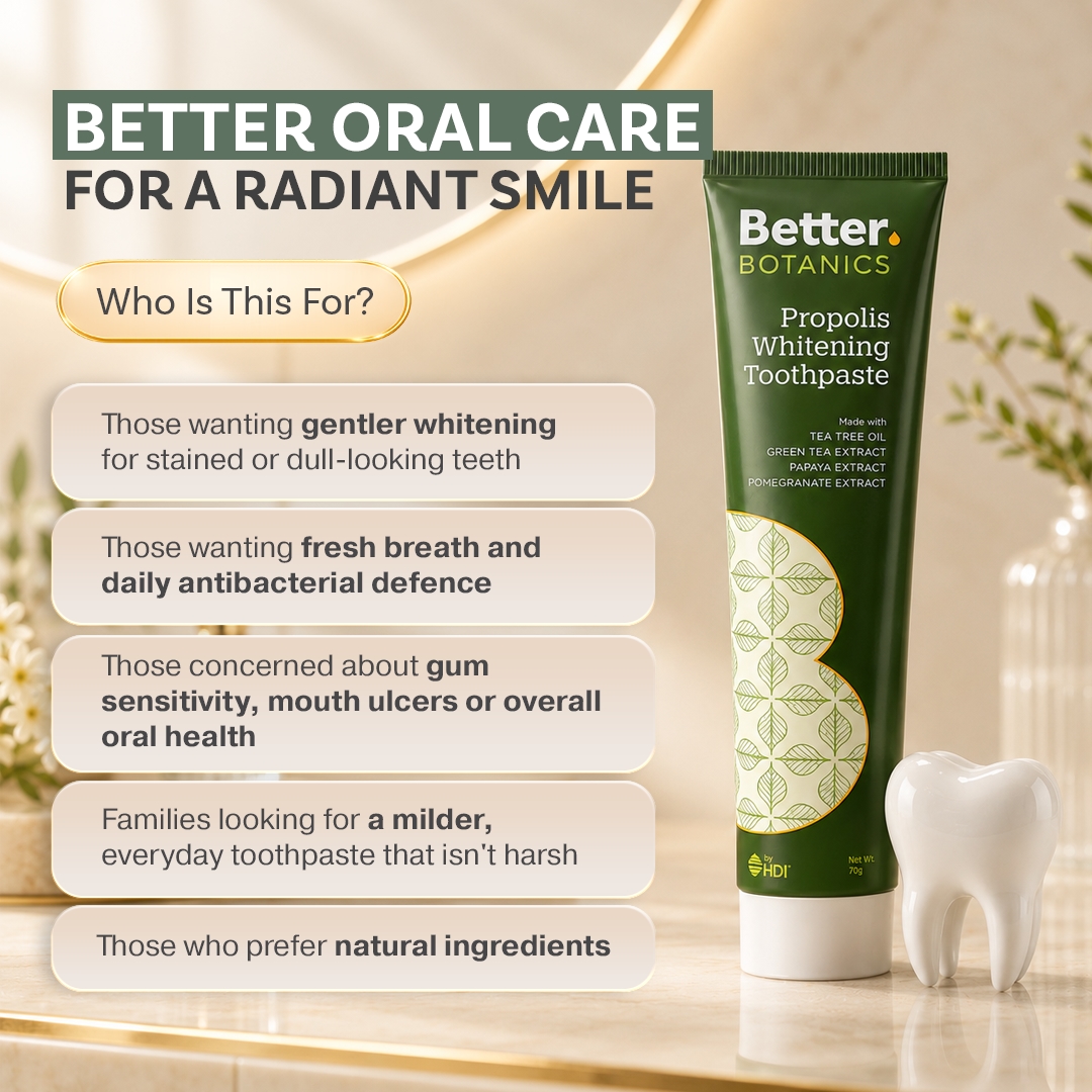 Better Botanics™ Propolis Whitening Toothpaste - Gentle Cleansing and Long-lasting Freshness - 70g (1s)