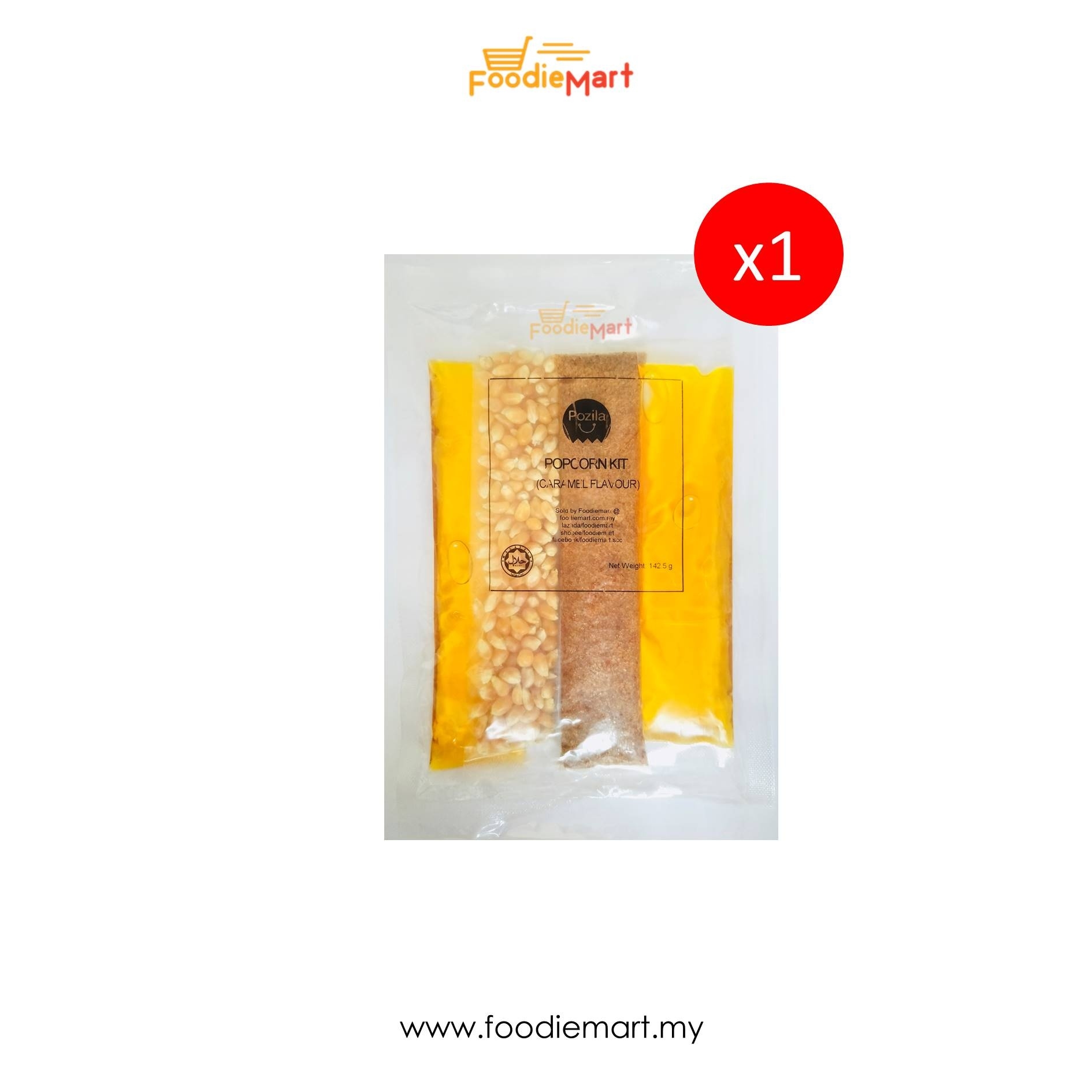 FOODIEMART Popcorn Kit - 1 Packet