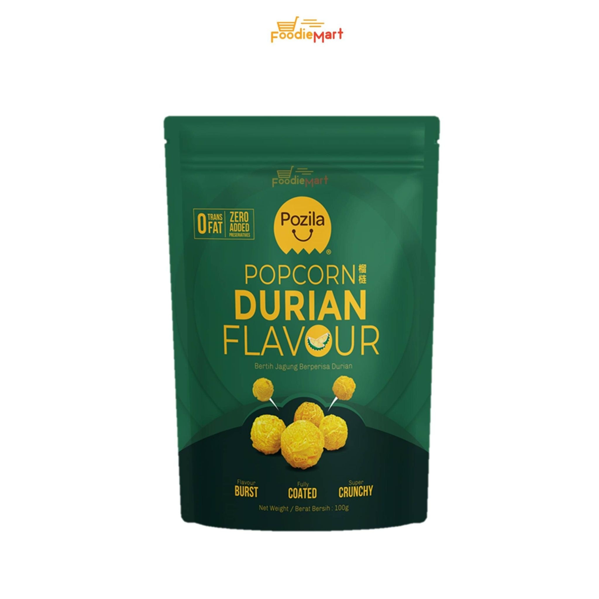 FOODIEMART Pozila Popcorn 100g - Durian