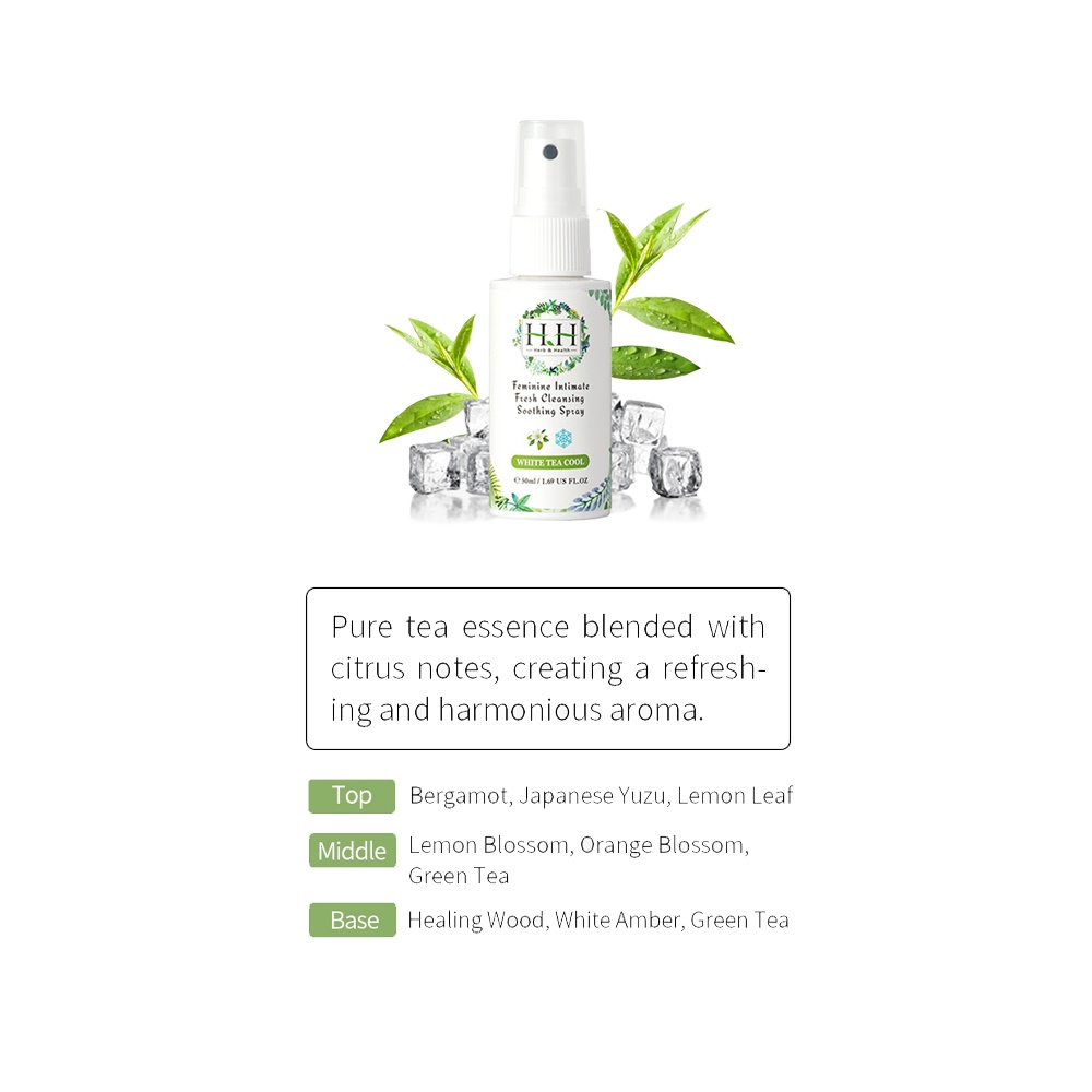 Feminine Intimate Fresh Cleansing Soothing Spray (White Tea Cool) 50ML