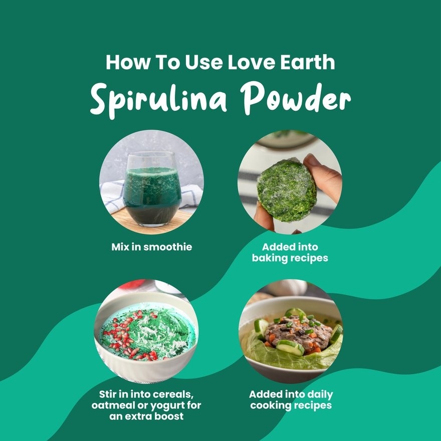 Organic Spirulina Powder 185g