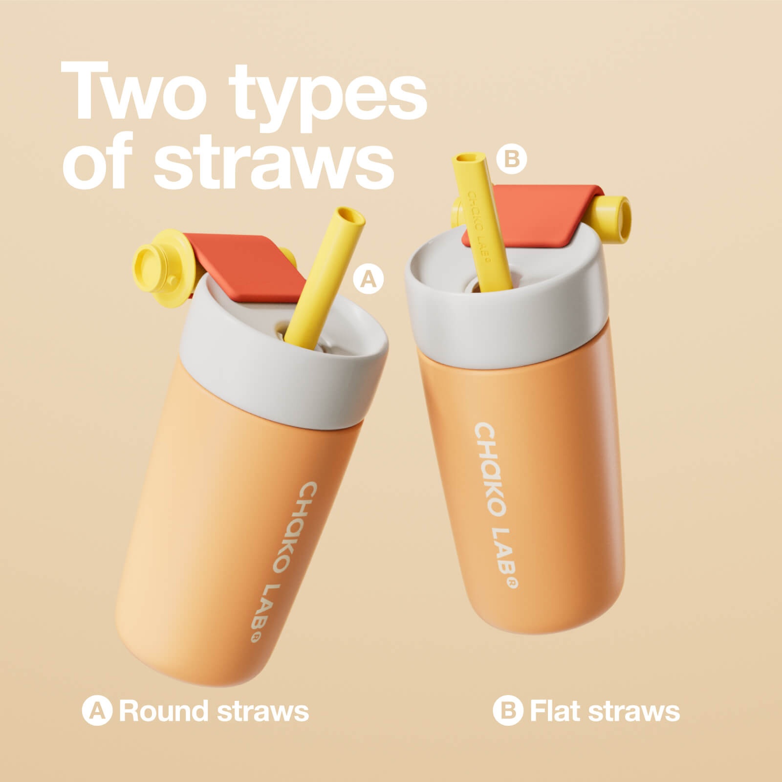 Chako Lab Insulated Split Cup (SUS316) Orange image