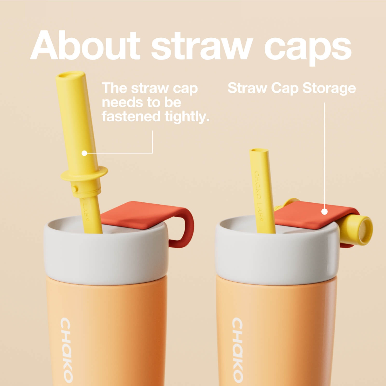 Chako Lab Insulated Split Cup (SUS316) Orange image