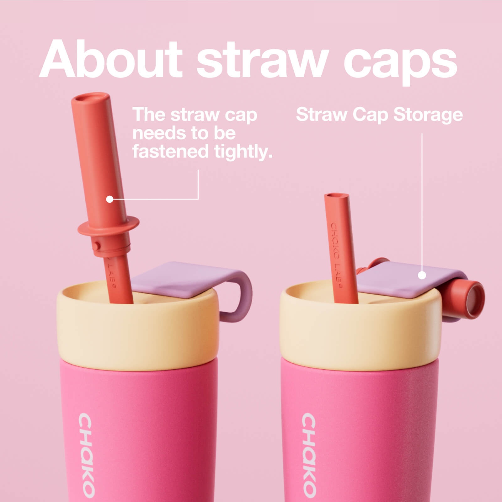 Chako Lab Insulated Split Cup (SUS316) Pink image