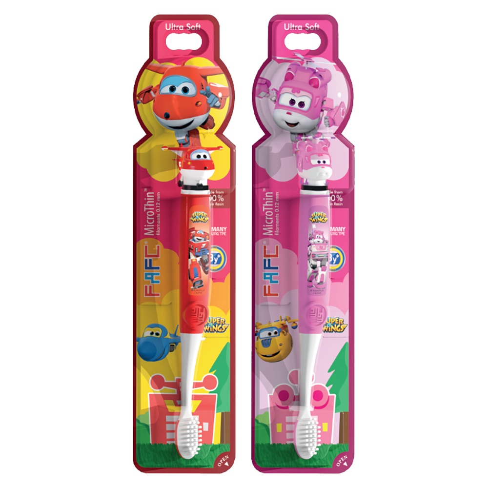 FAFC SuperWings Figurine Kids Toothbrush (1 Pc)