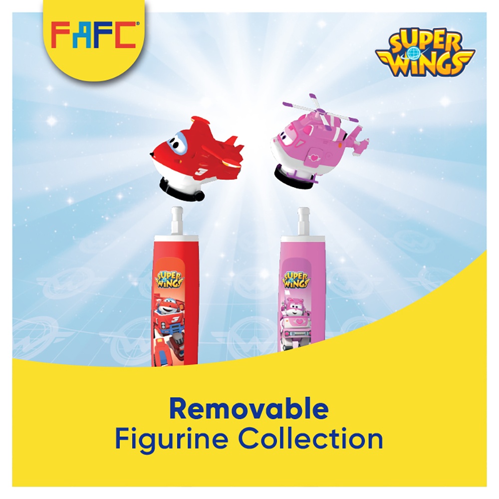 FAFC SuperWings Figurine Kids Toothbrush (1 Pc)