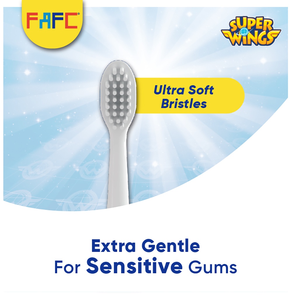 FAFC SuperWings Figurine Kids Toothbrush (1 Pc)